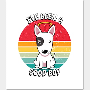 Cute terrier dog is a good boy Posters and Art